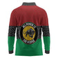 Personalized Pan African Black Panther Long Sleeve Polo Shirt All Power To The People