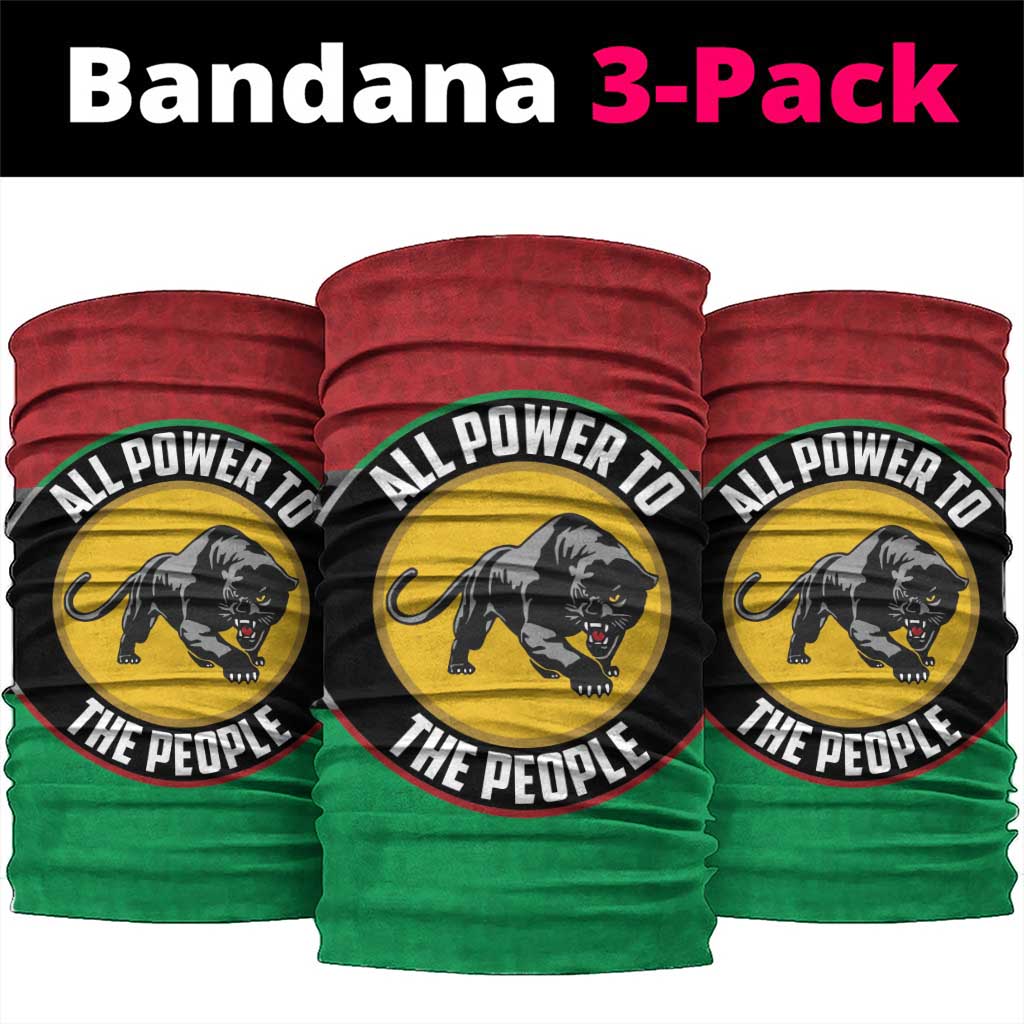 Pan African Black Panther Neck Gaiter All Power To The People DT03