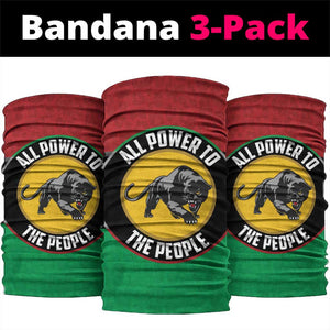 Pan African Black Panther Neck Gaiter All Power To The People DT03