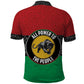 Personalized Pan African Black Panther Polo Shirt All Power To The People