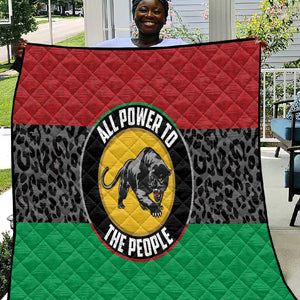 Pan African Black Panther Quilt All Power To The People