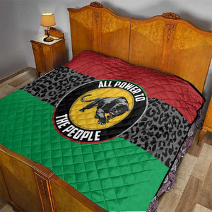 Pan African Black Panther Quilt All Power To The People