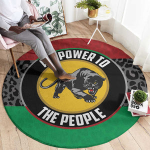 Pan African Black Panther Round Carpet All Power To The People