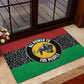 Pan African Black Panther Rubber Doormat All Power To The People