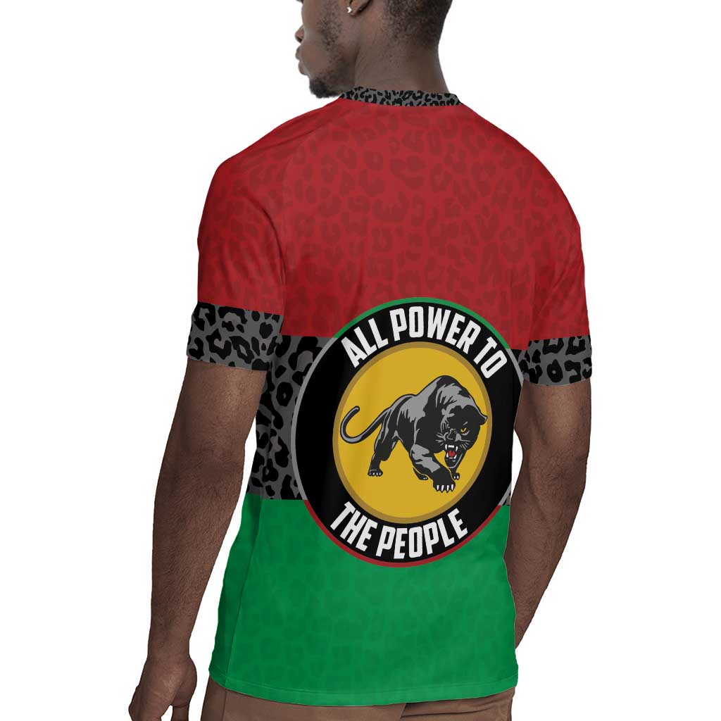 Personalized Pan African Black Panther Rugby Jersey All Power To The People