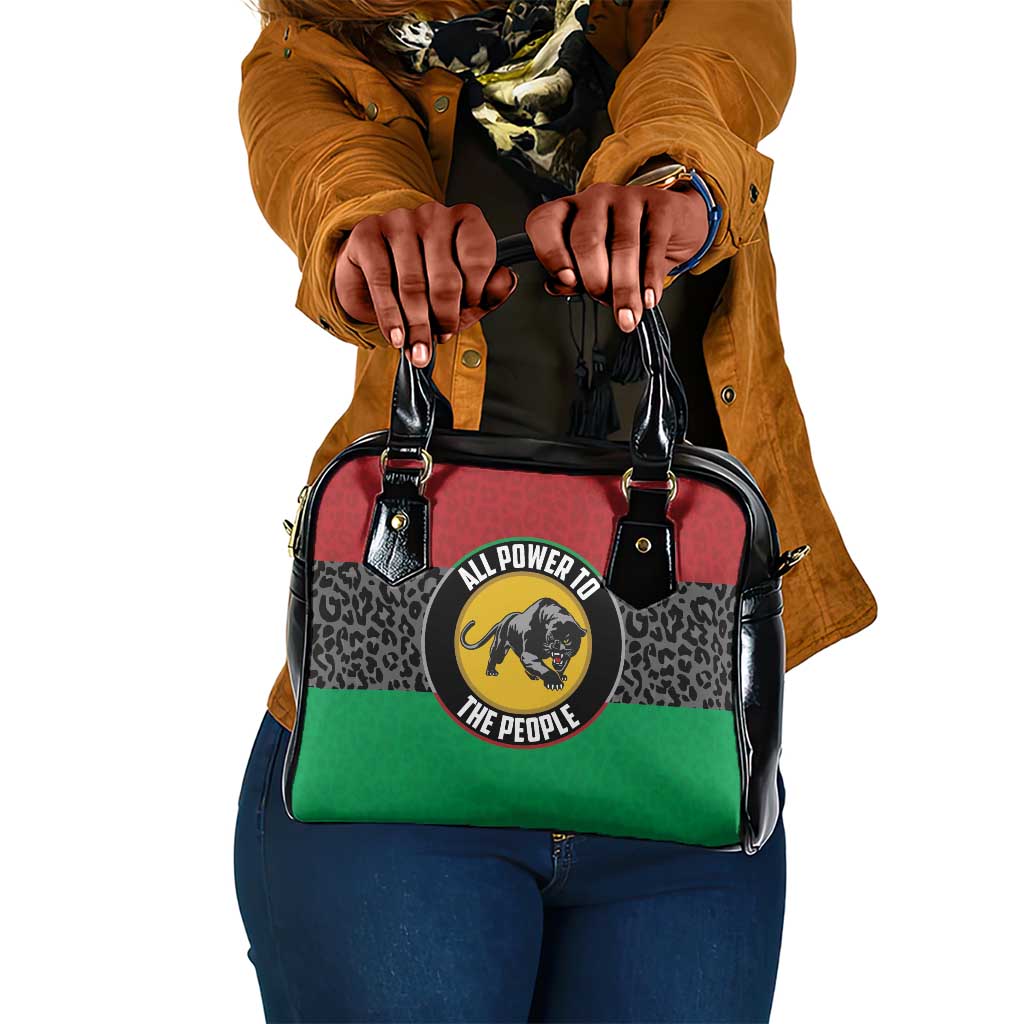 Pan African Black Panther Shoulder Handbag All Power To The People