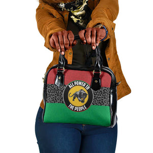 Pan African Black Panther Shoulder Handbag All Power To The People