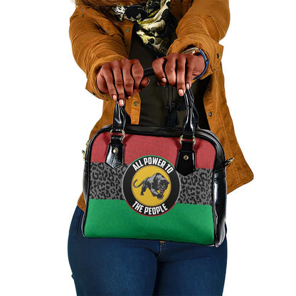 Pan African Black Panther Shoulder Handbag All Power To The People