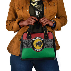 Pan African Black Panther Shoulder Handbag All Power To The People