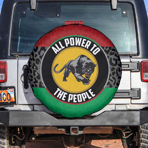 Pan African Black Panther Spare Tire Cover All Power To The People
