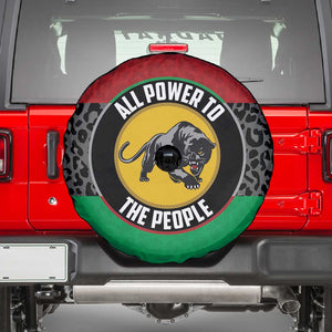 Pan African Black Panther Spare Tire Cover All Power To The People