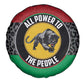 Pan African Black Panther Spare Tire Cover All Power To The People