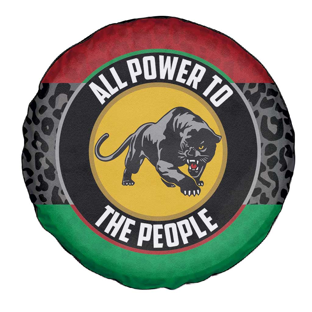 Pan African Black Panther Spare Tire Cover All Power To The People