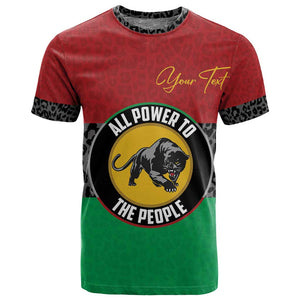 Personalized Pan African Black Panther T shirt All Power To The People