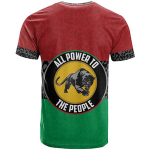 Personalized Pan African Black Panther T shirt All Power To The People