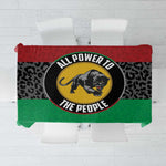 Pan African Black Panther Tablecloth All Power To The People