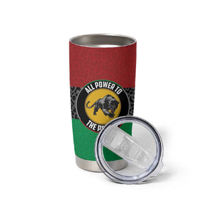Personalized Pan African Black Panther Tumbler Cup All Power To The People