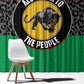 Pan African Black Panther Window Curtain All Power To The People