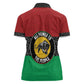 Personalized Pan African Black Panther Women Polo Shirt All Power To The People