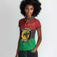 Personalized Pan African Black Panther Women Polo Shirt All Power To The People
