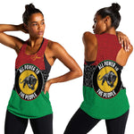 Personalized Pan African Black Panther Women Racerback Tank All Power To The People