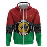 Personalized Pan African Black Panther Zip Hoodie All Power To The People