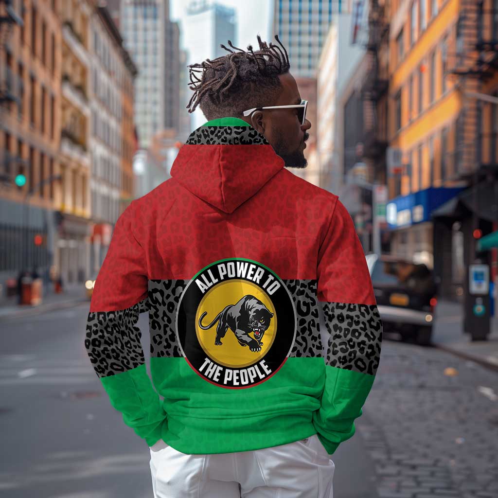 Personalized Pan African Black Panther Zip Hoodie All Power To The People
