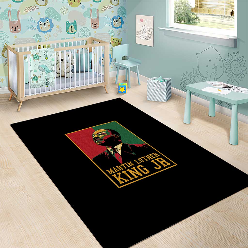 Martin Luther King Jr Area Rug MLK Retro Style