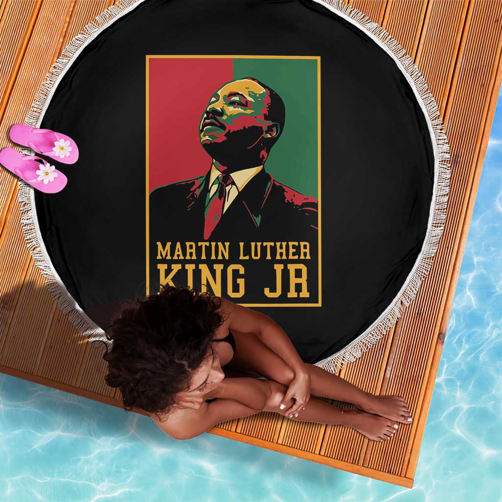 Martin Luther King Jr Beach Blanket MLK Retro Style