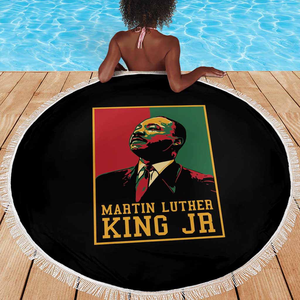 Martin Luther King Jr Beach Blanket MLK Retro Style