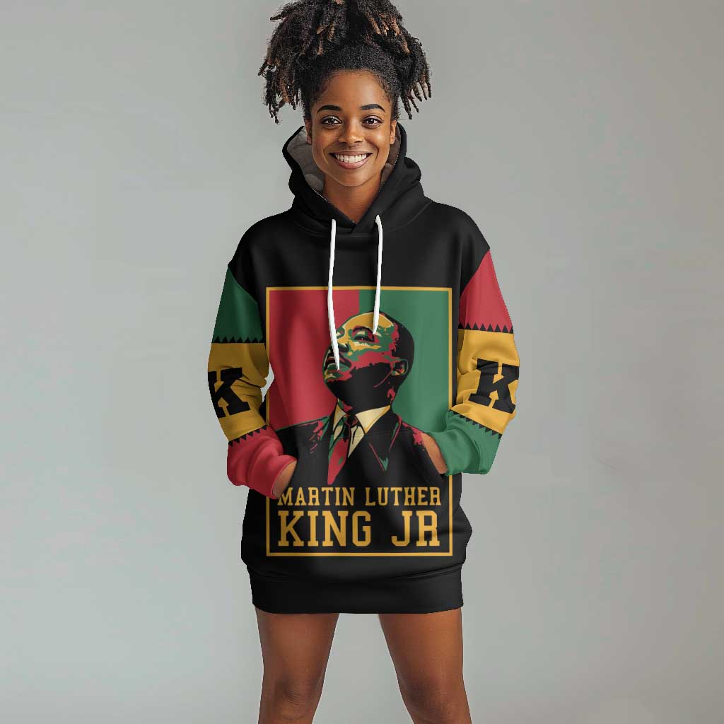 Martin Luther King Jr Hoodie Dress MLK Retro Style