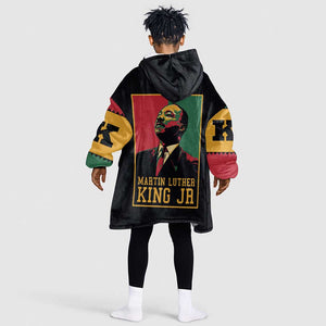 Martin Luther King Jr Kid Wearable Blanket Hoodie MLK Retro Style