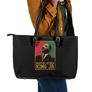 Martin Luther King Jr Leather Tote Bag MLK Retro Style
