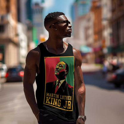 Martin Luther King Jr Men Tank Top MLK Retro Style