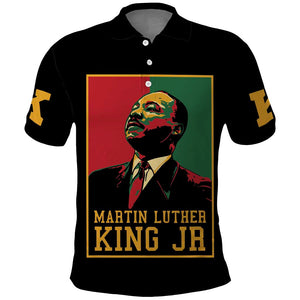 Martin Luther King Jr Polo Shirt MLK Retro Style
