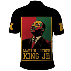 Martin Luther King Jr Polo Shirt MLK Retro Style