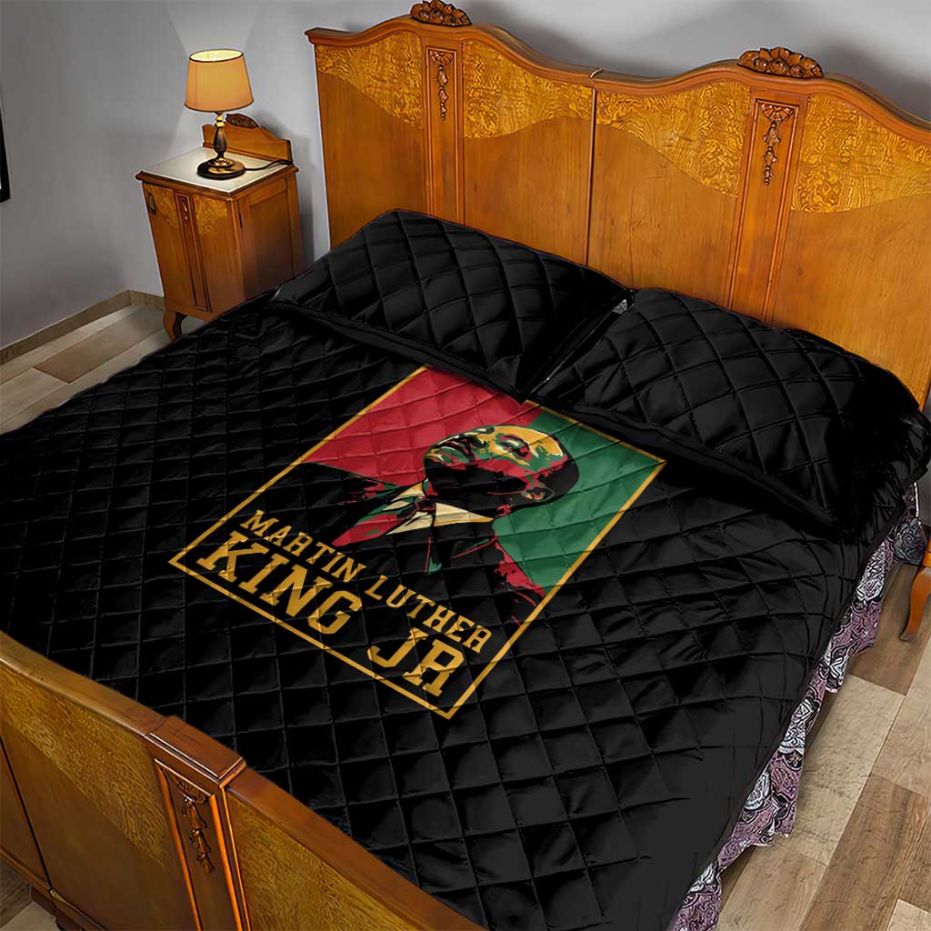 Martin Luther King Jr Quilt Bed Set MLK Retro Style