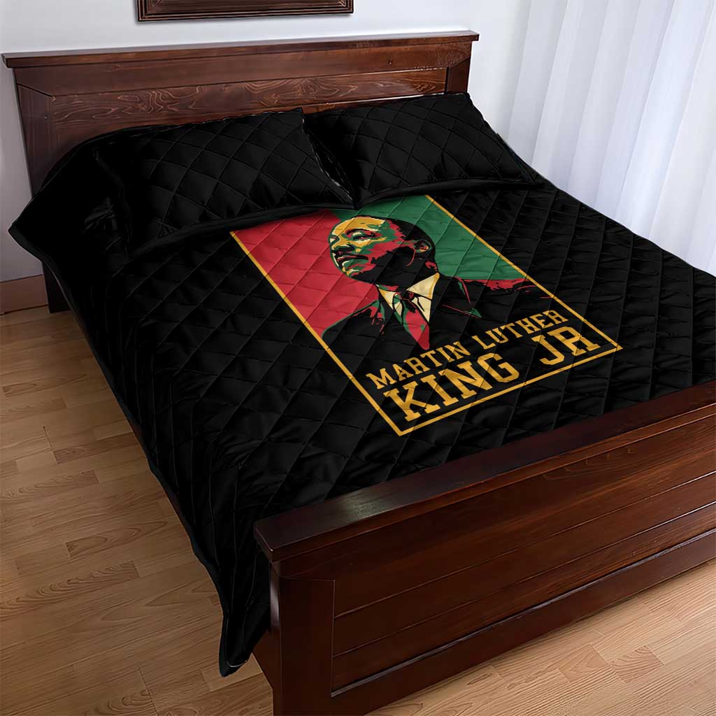 Martin Luther King Jr Quilt Bed Set MLK Retro Style