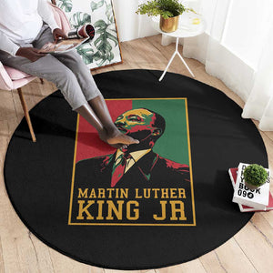Martin Luther King Jr Round Carpet MLK Retro Style