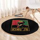 Martin Luther King Jr Round Carpet MLK Retro Style