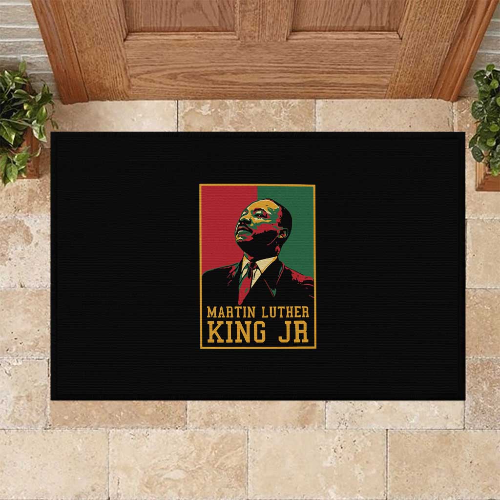 Martin Luther King Jr Rubber Doormat MLK Retro Style