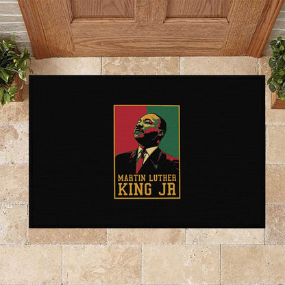 Martin Luther King Jr Rubber Doormat MLK Retro Style
