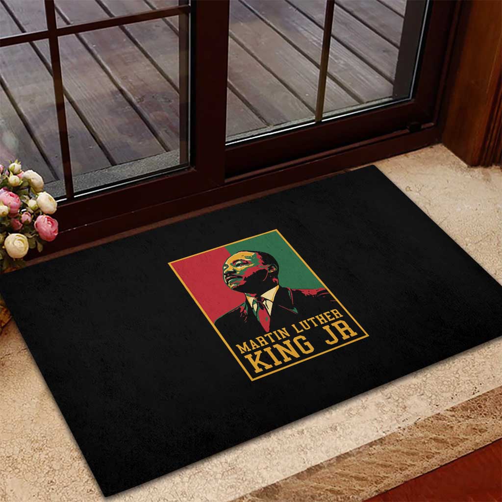 Martin Luther King Jr Rubber Doormat MLK Retro Style