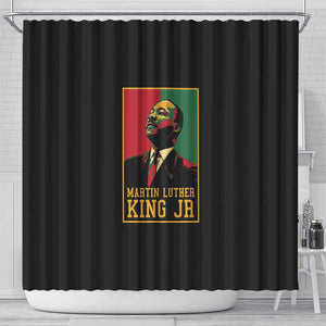 Martin Luther King Jr Shower Curtain MLK Retro Style