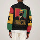 Martin Luther King Jr Sleeve Zip Bomber Jacket MLK Retro Style