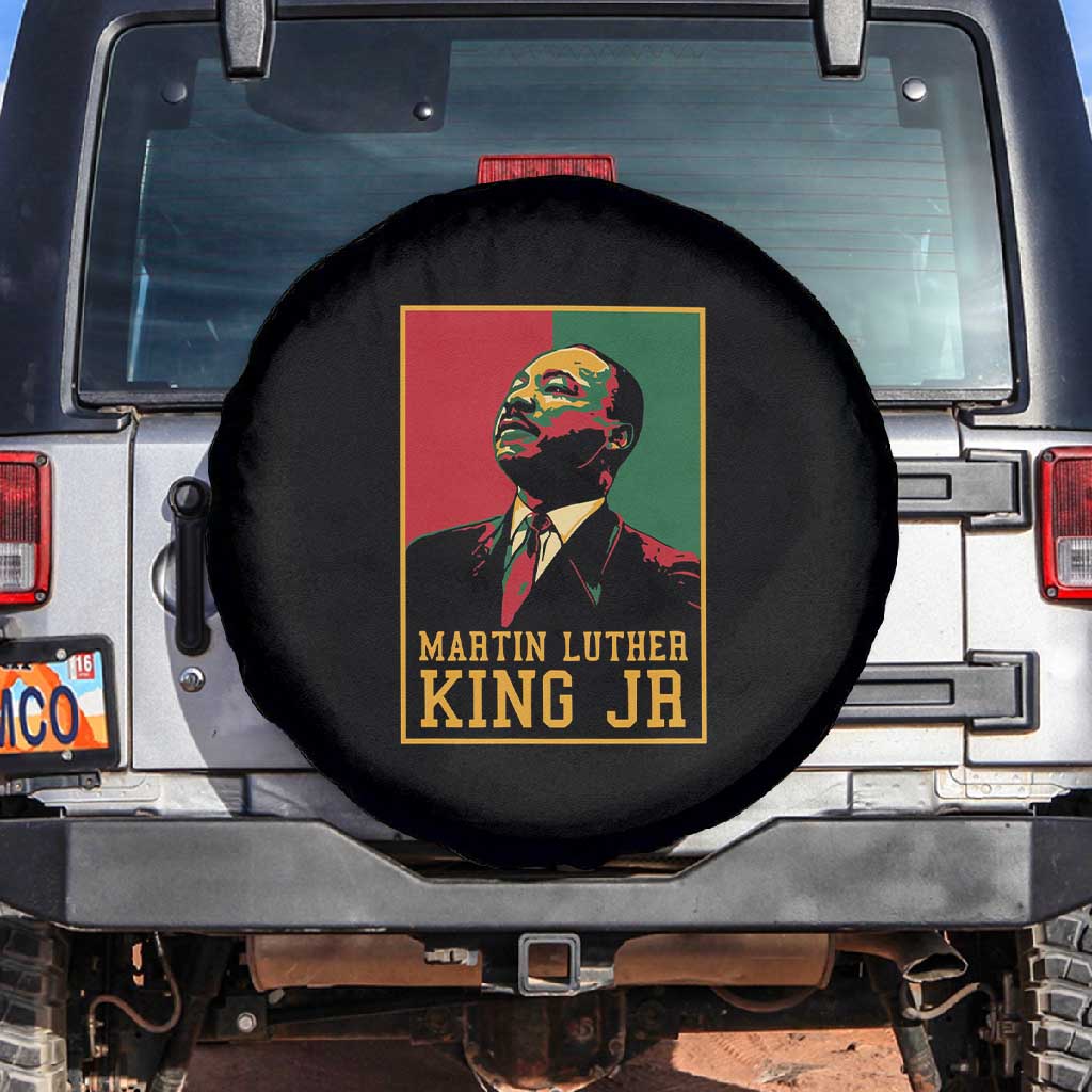 Martin Luther King Jr Spare Tire Cover MLK Retro Style by AfricanPride