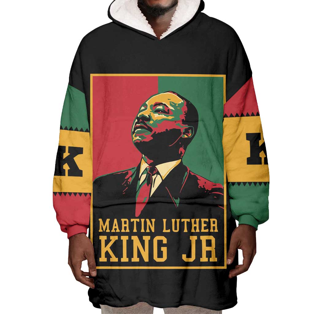 Martin Luther King Jr Wearable Blanket Hoodie MLK Retro Style