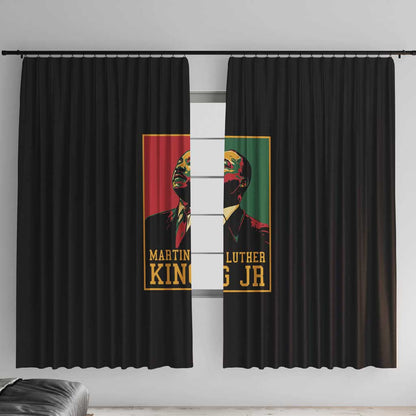 Martin Luther King Jr Window Curtain MLK Retro Style