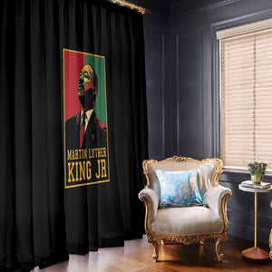 Martin Luther King Jr Window Curtain MLK Retro Style