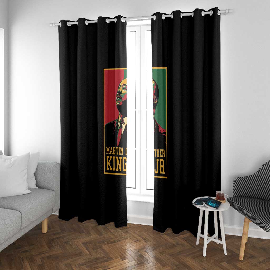 Martin Luther King Jr Window Curtain MLK Retro Style